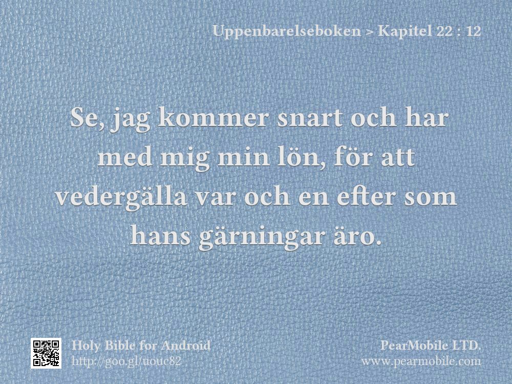 Uppenbarelseboken, Kapitel 22:12